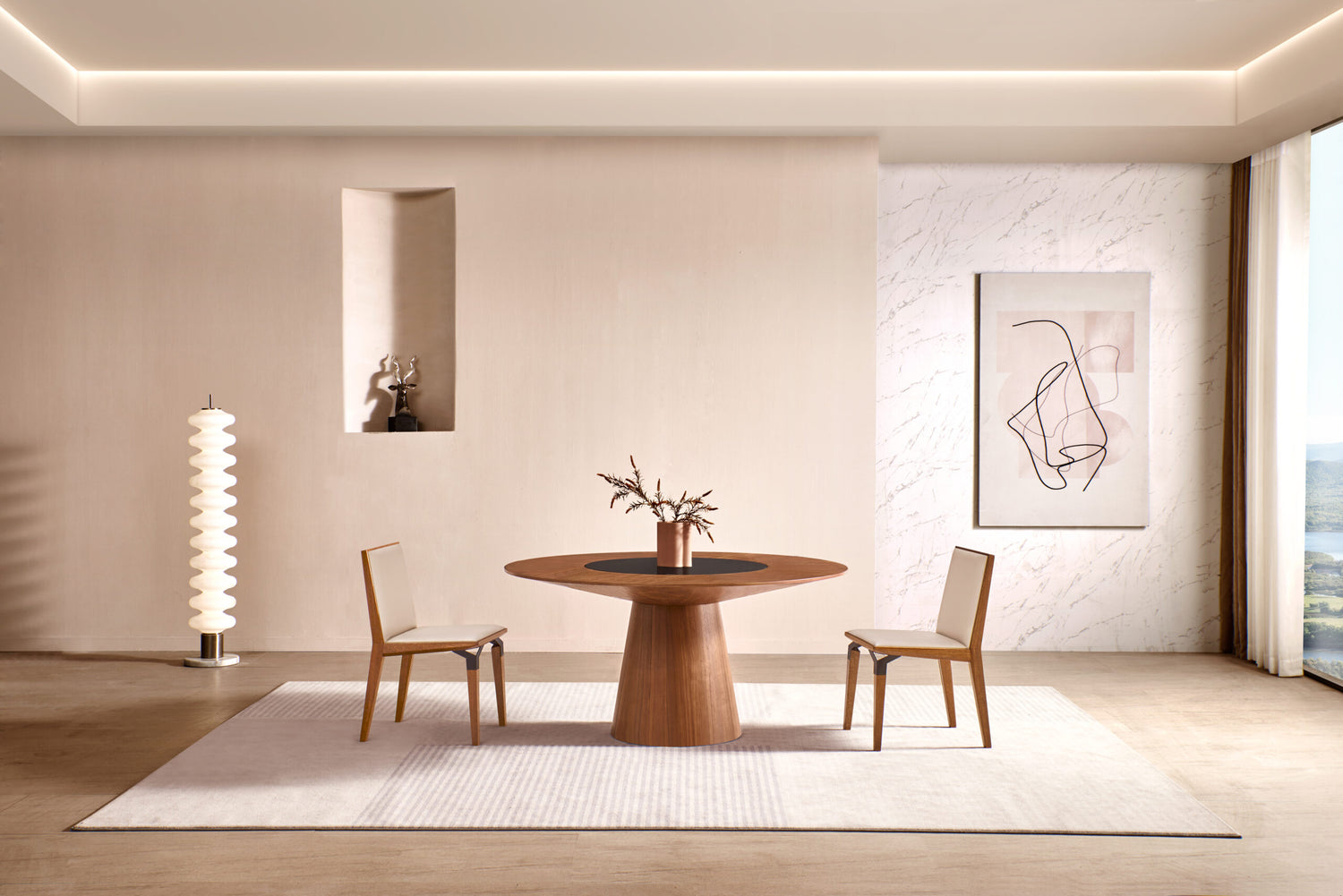 Harvest Rotating Dining Table - The Carson Alexander Furniture