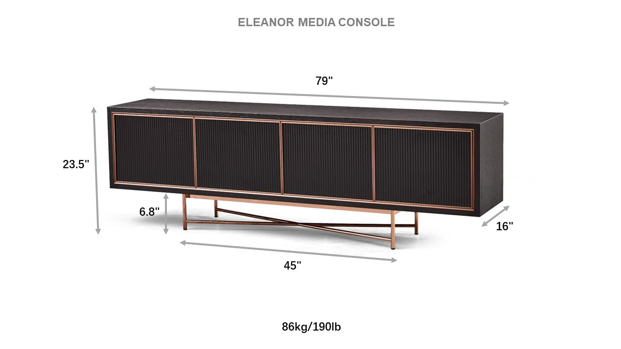 Eleanor Media Console - The Carson Alexander Furniture