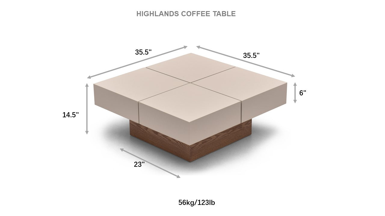 Highlands Coffee Table - The Carson Alexander Furniture