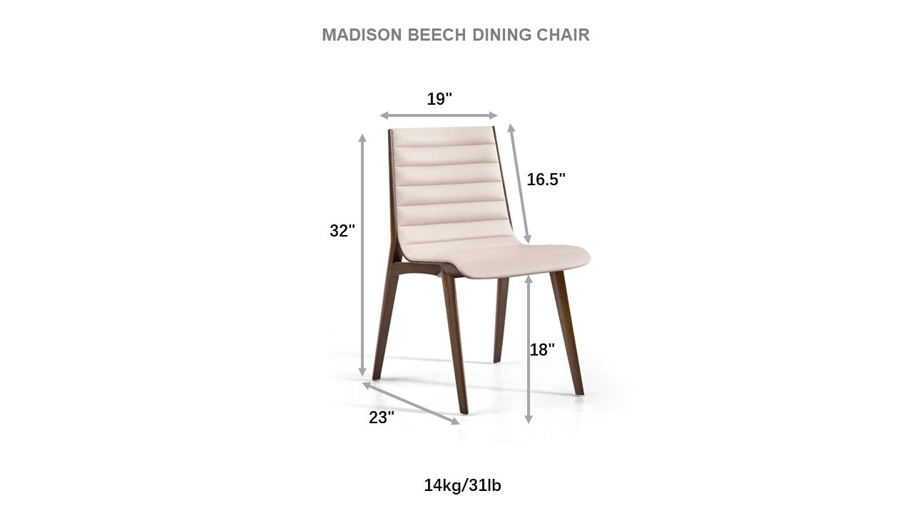 Madison Beech Dining Chair (Set of 2) - The Carson Alexander Furniture