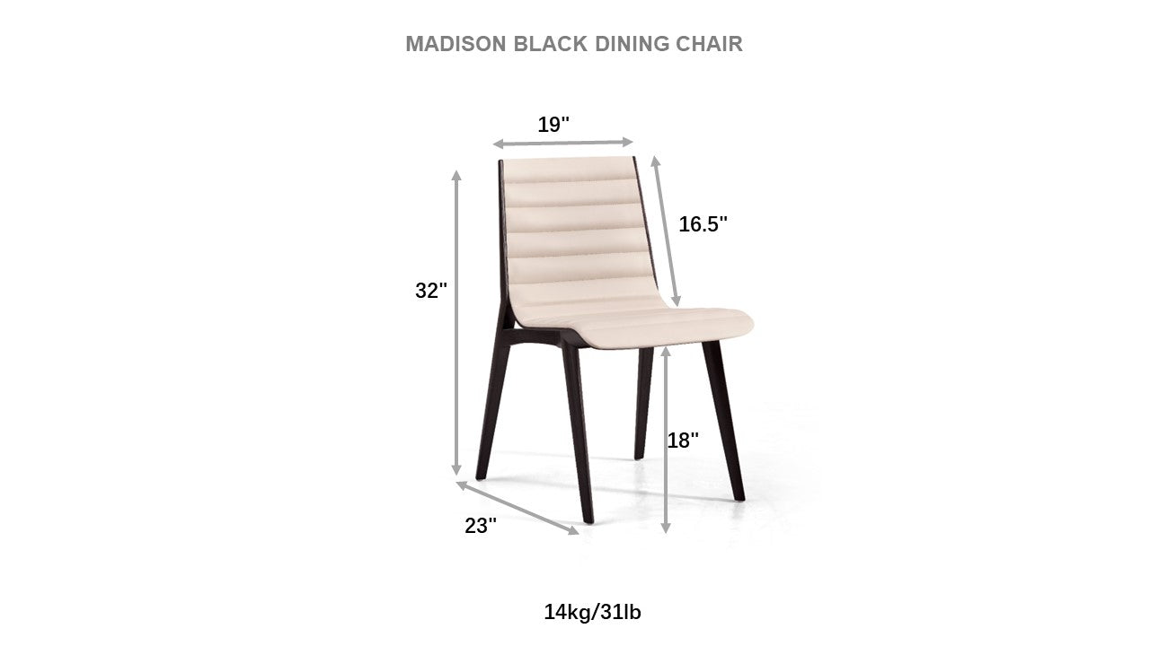 Madison Black Dining Chair (Set of 2) - The Carson Alexander Furniture