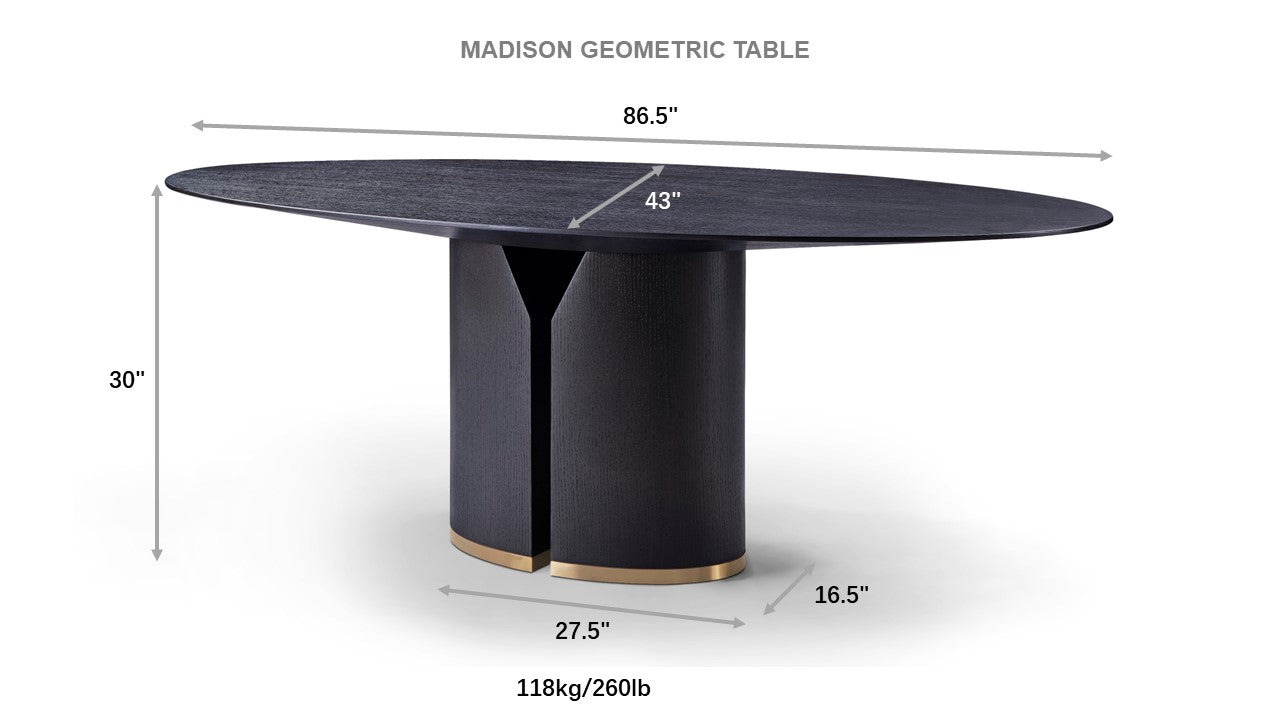 Madison Geometric Table - The Carson Alexander Furniture