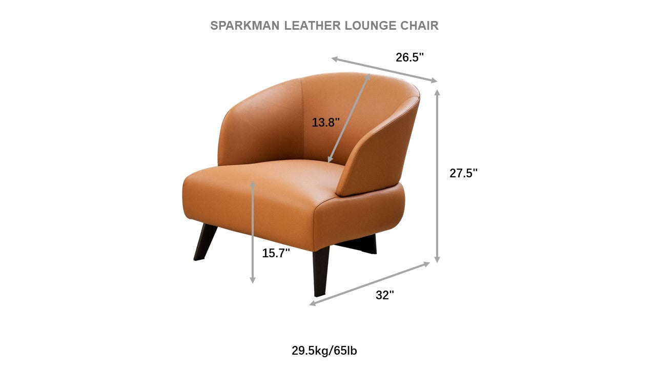 Sparkman Leather Lounge Chair - The Carson Alexander Furniture